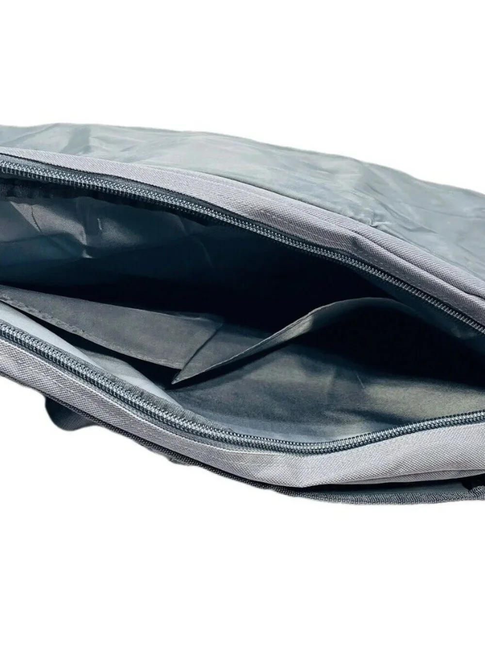 Guess Gray Messenger Bag With Adjustable Strap & Multiple Pockets